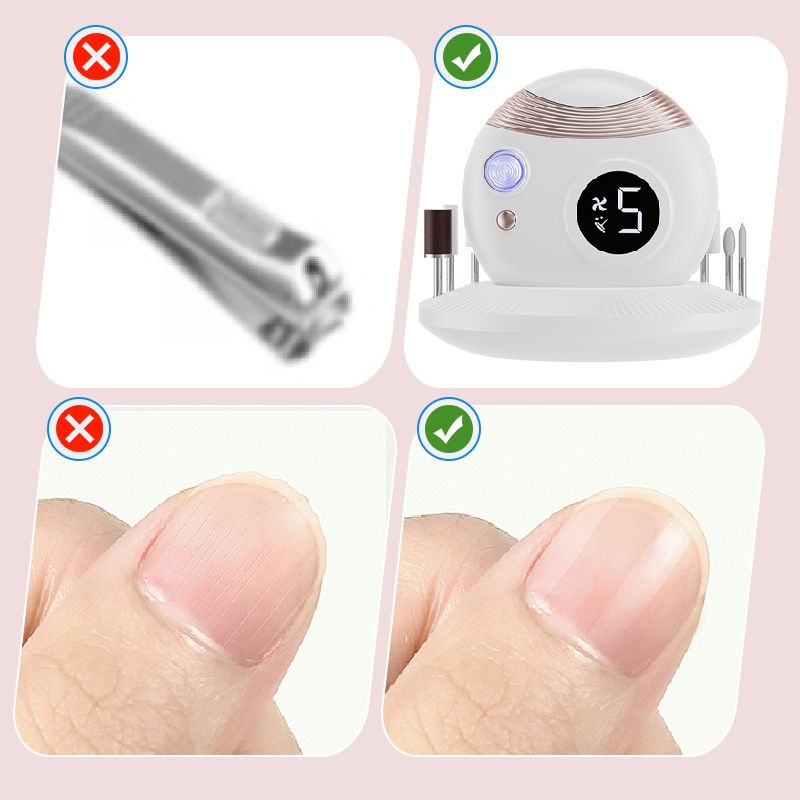 Multifunktionaler automatischer Nagelknipser – Schneiden, Polieren, Schleifen und Aushärten!