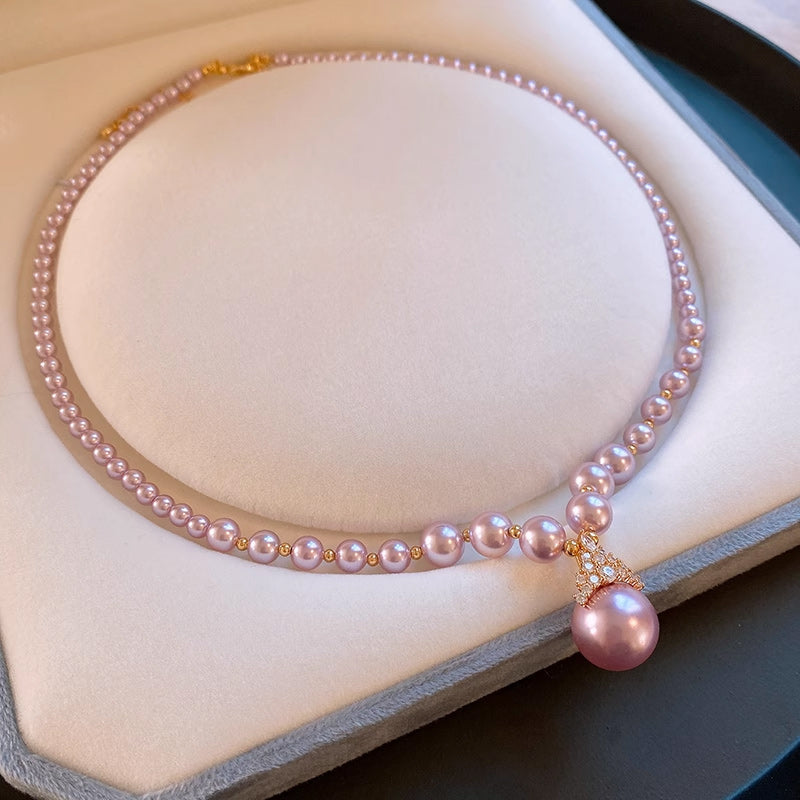 🔥Heißer Verkauf 50% OFF🔥Vintage Elegante Zirkonia Imitation Perlenkette & Ohrringe