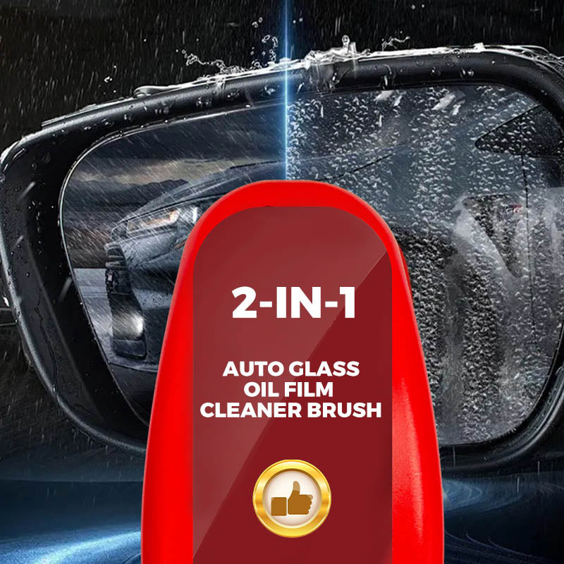 2-in-1 Auto-Glas-Ölfilm-Reinigungsbürste