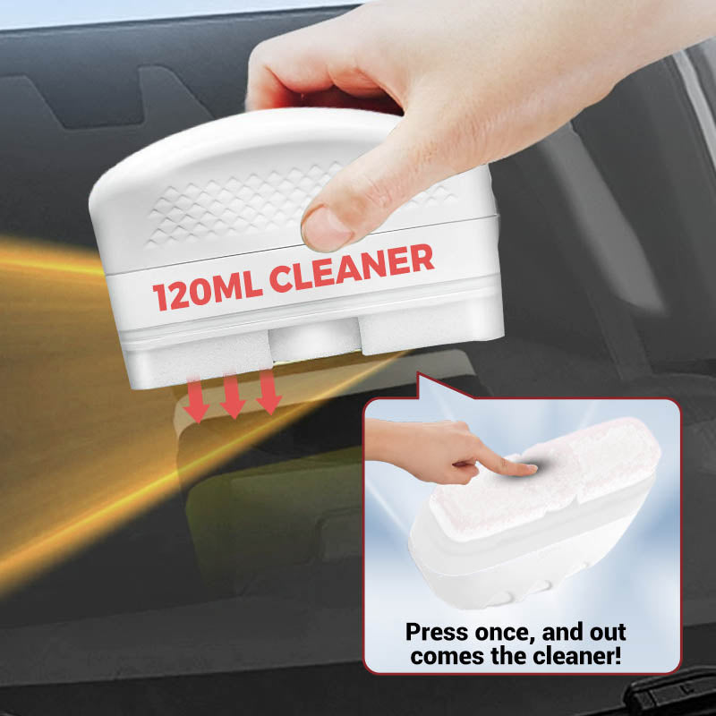 2-in-1 Auto-Glas-Ölfilm-Reinigungsbürste