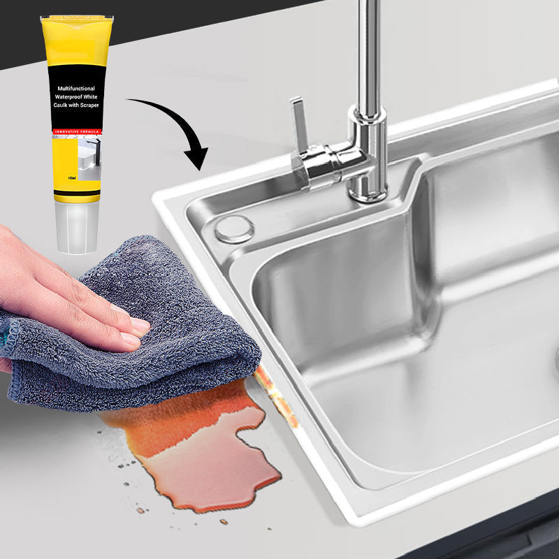 Multifunktionale wasserdichte weiße Dichtungsmasse mit Schaber