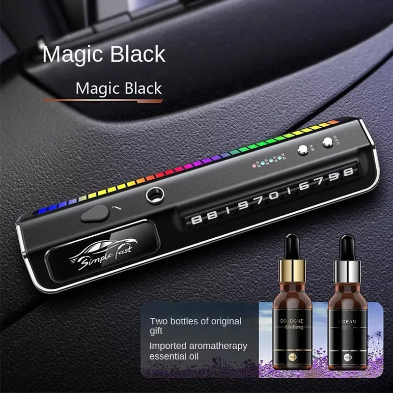 Aromadiffusor für Elektroautos mit Umgebungslicht