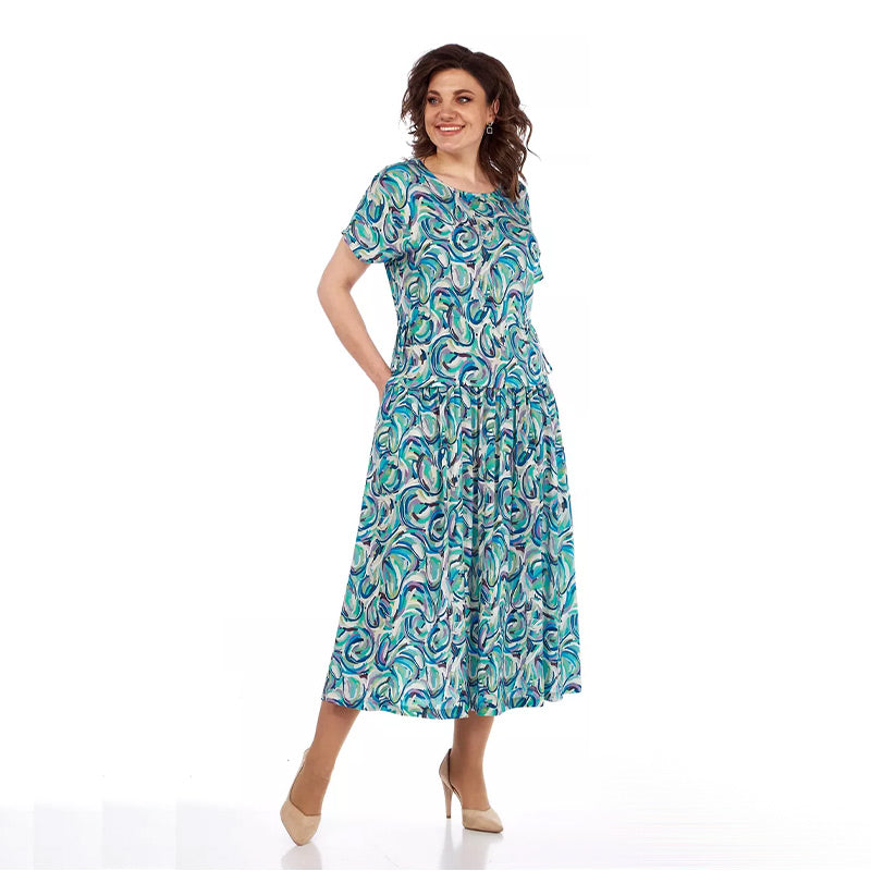🔥 "NEUHEIT – Nur für kurze Zeit 50% Rabatt!" 🎉 Sommer-Chiffonkleid mit Blumenmuster