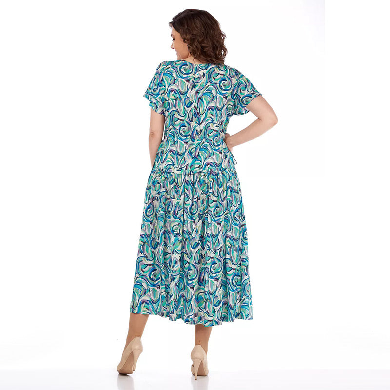 🔥 "NEUHEIT – Nur für kurze Zeit 50% Rabatt!" 🎉 Sommer-Chiffonkleid mit Blumenmuster