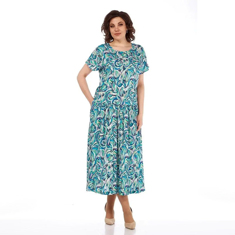 🔥 "NEUHEIT – Nur für kurze Zeit 50% Rabatt!" 🎉 Sommer-Chiffonkleid mit Blumenmuster