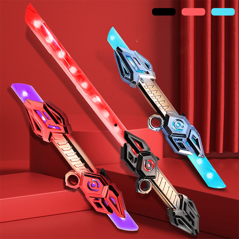 Technisches Spielzeug mit leuchtendem Schwert