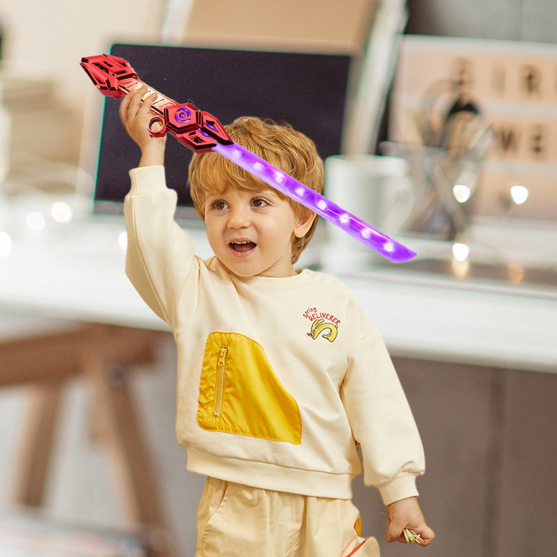 Technisches Spielzeug mit leuchtendem Schwert