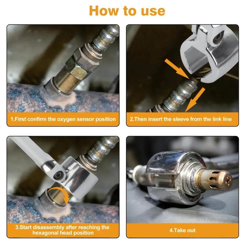Sauerstoffsensor-Schraubenschlüssel mit flexiblem Kopf