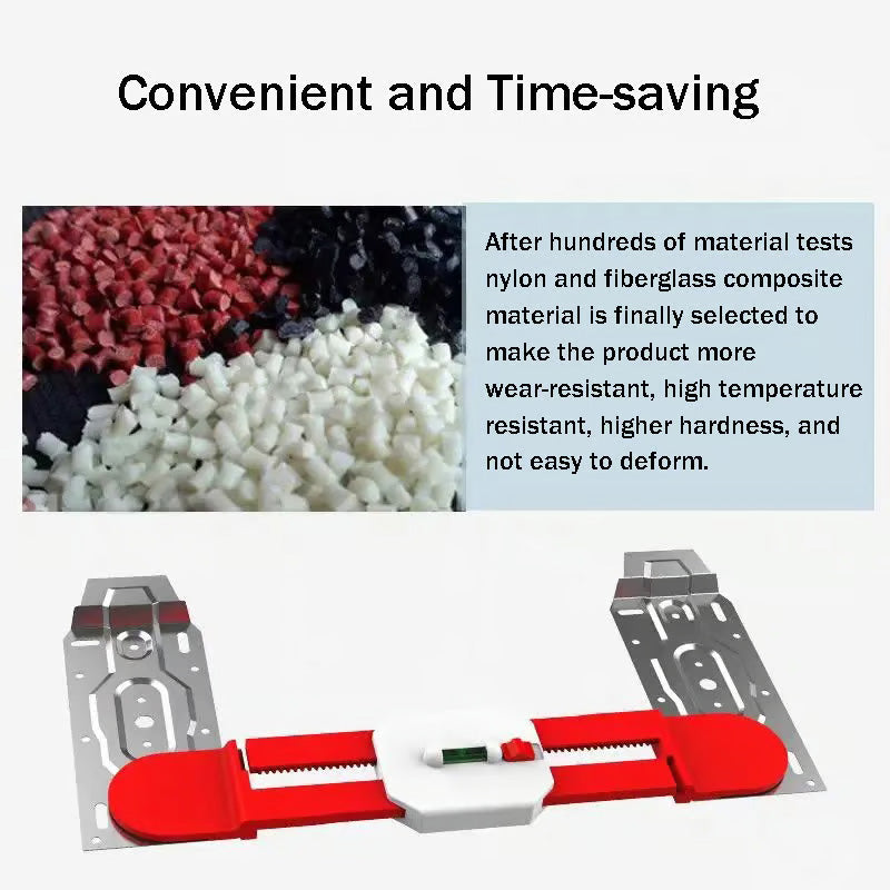 🔥SCHNÄPPCHEN🔥Verstellbare Wasserwaage mit zwei Schlitzen für AC-Montagehalterungen (50 % RABATT)