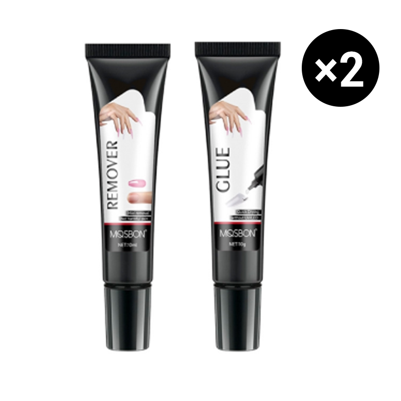 💅 EXTRA-STARKER Nagelkleber & Entferner-Set ✨ schnelltrocknend & halbfest! 🔥 JETZT 60% +1 GRATIS!
