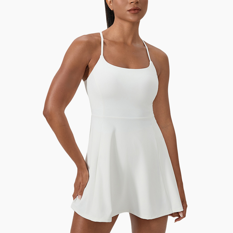 Sportliches Mini-Kleid mit Spaghettiträgern