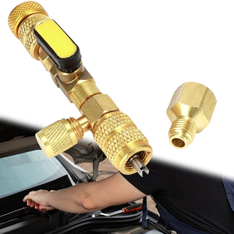 AC Valve Core Removal Tool with SAE 1/4 & 5/16 Port