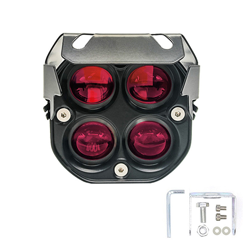 4-LED Motorradscheinwerfer (40W, 4000LM, IP67) – Aluminiumgehäuse, 6000K Tageslichtweiß