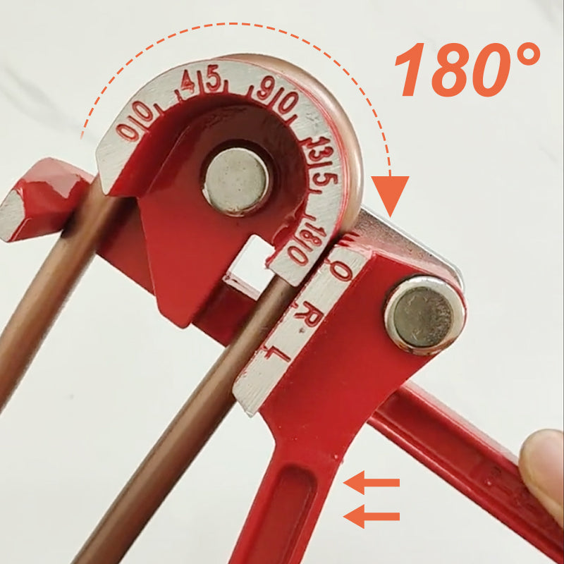 Präzisions-Rohrbieger 180° für Stahl/Kupfer/Alu – Manuelle 3-fach Verarbeitung