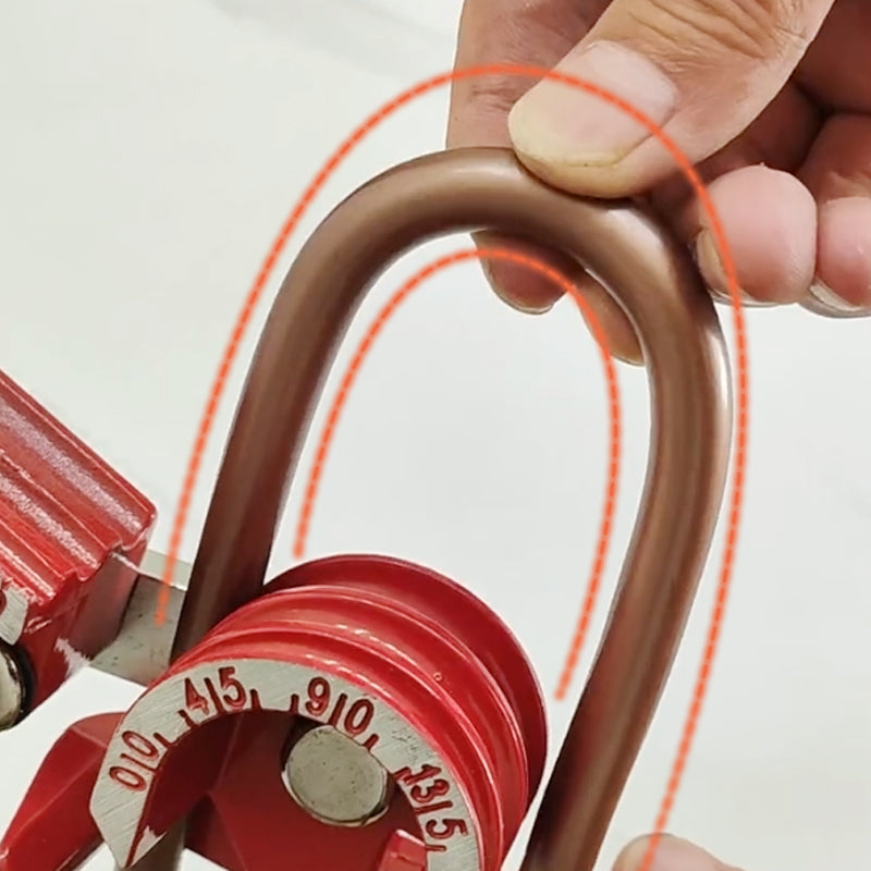Präzisions-Rohrbieger 180° für Stahl/Kupfer/Alu – Manuelle 3-fach Verarbeitung