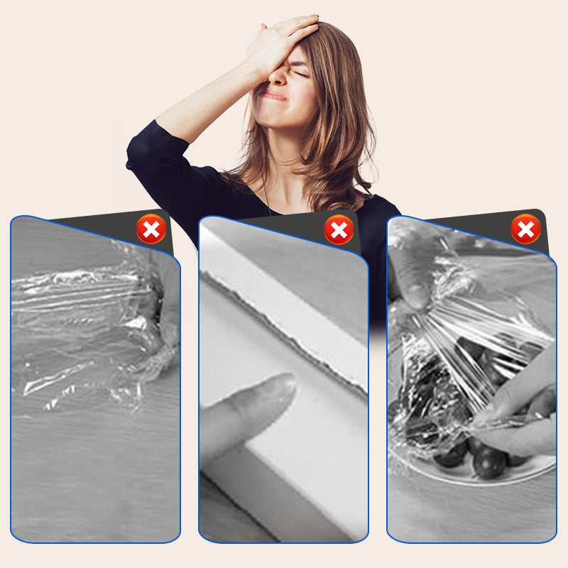 🔥Easy-Cut Stretch Klarsichtfolie für Lebensmittel
