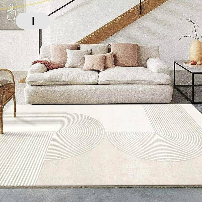 ✨ Moderner Teppich im Cream-Style – Weicher Wohnzimmer- & Schlafzimmerteppich, stilvoll für Sofa, Couchtisch & Bettkante