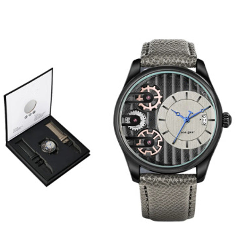 Men's Fashion Watch & Straps Gift Box Set
