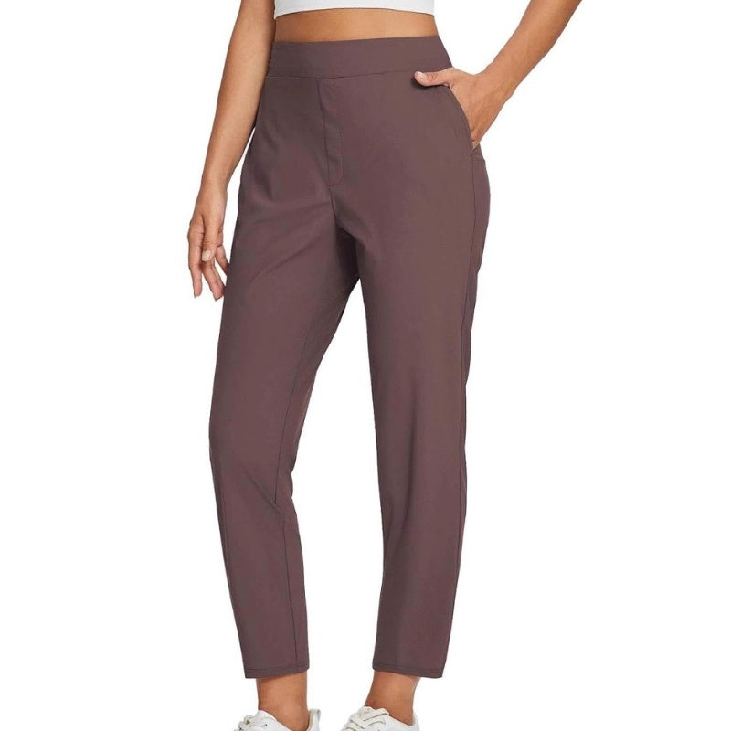 ❤️🔥Sommer-Verkauf 50% Rabatt🏆Elastische Damenhose mit hoher Taille und Reißverschlusstaschen