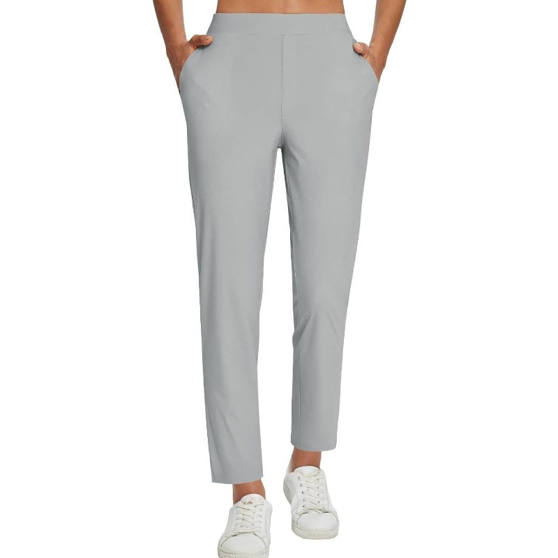 ❤️🔥Sommer-Verkauf 50% Rabatt🏆Elastische Damenhose mit hoher Taille und Reißverschlusstaschen