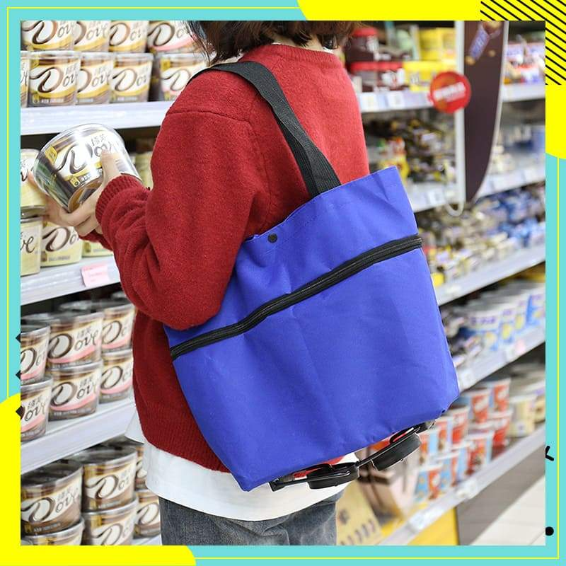 2 in 1 faltbarer Einkaufswagen