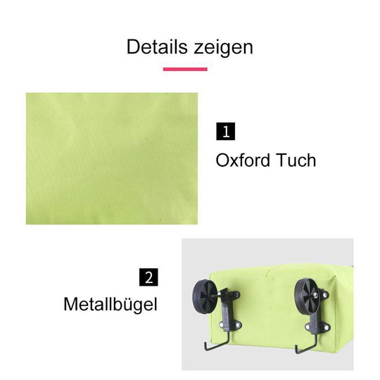 2 in 1 faltbarer Einkaufswagen