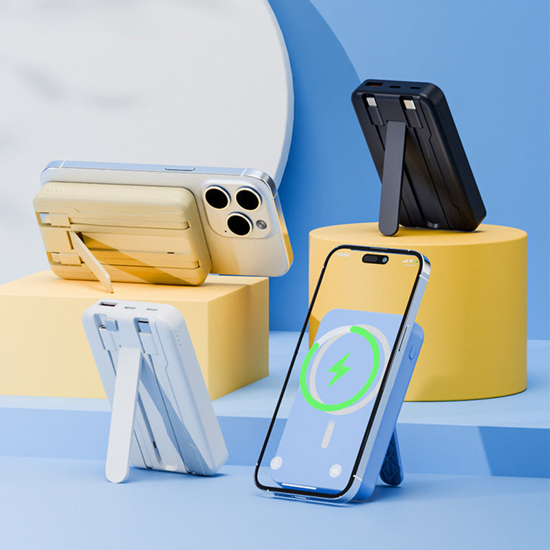 Magnetische Powerbank mit Ständer und Schnellladefunktion