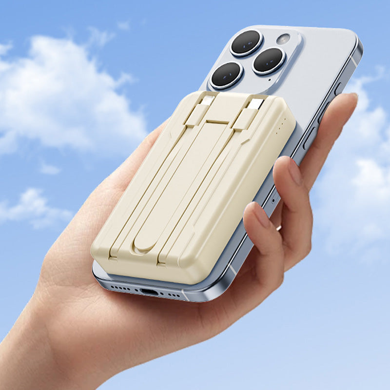 Magnetische Powerbank mit Ständer und Schnellladefunktion