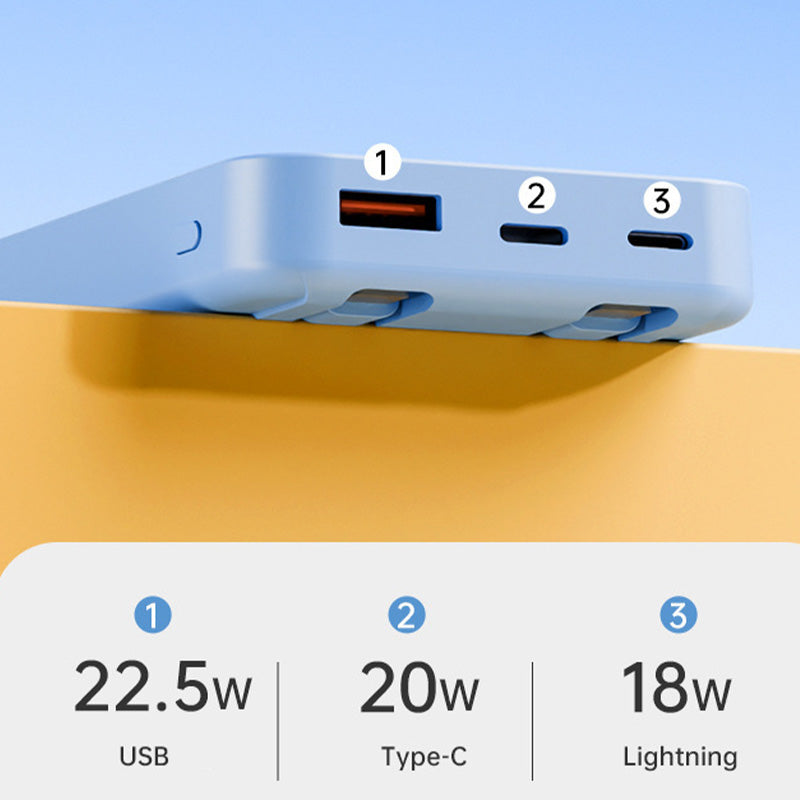 Magnetische Powerbank mit Ständer und Schnellladefunktion