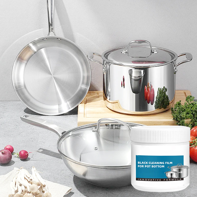 Leistungsstarke Paste zum Entfernen von angebrannten Rückständen auf Kochgeschirr