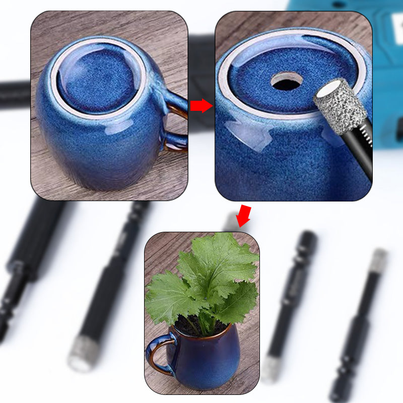 🎁Zeitlich begrenzt 50%RABATT💕Sechskantschaft-Bohrer für Marmor/Fliesen/Stein🛠️