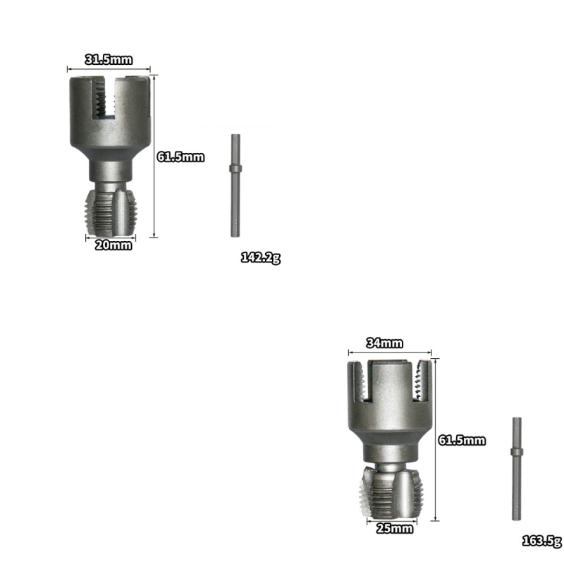 🔩 Rohrgewindeschneider für PPR, PE & PVC – 1/2" & 3/4", für Bohrmaschine, Innen- & Außengewinde in einem