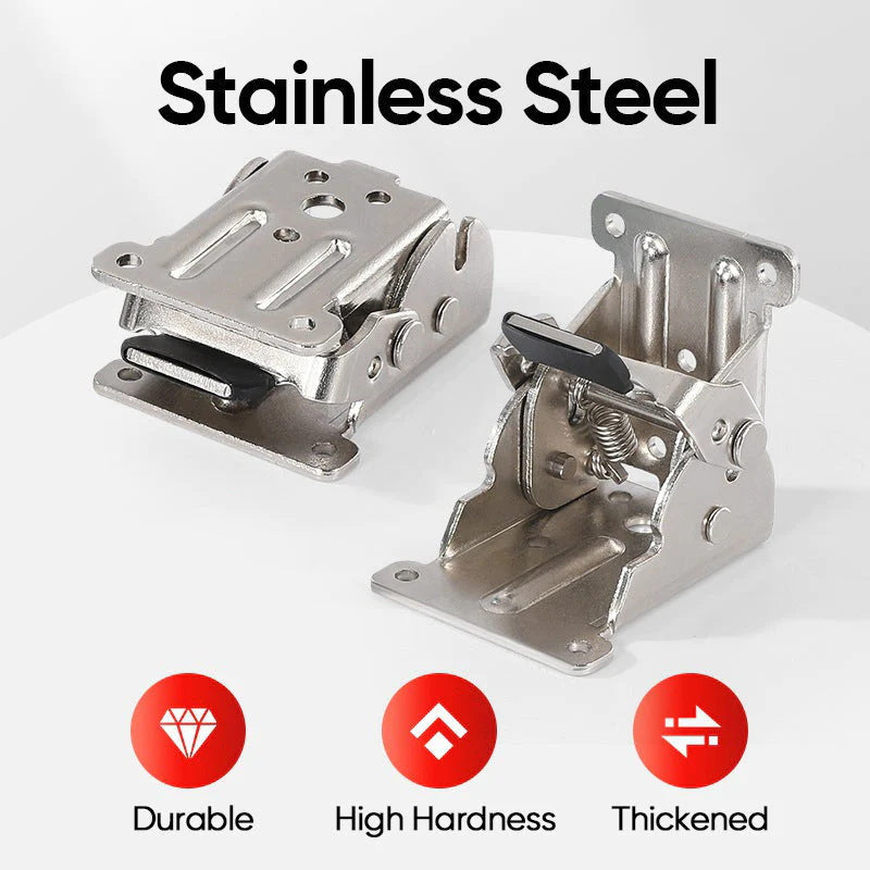 🔧 90° Selbstverriegelnde Klapptisch Scharniere · Faltbare Tischbeine & Möbelbeschläge · Ideal für Wohnmobil, Couchtisch & Bettgestell