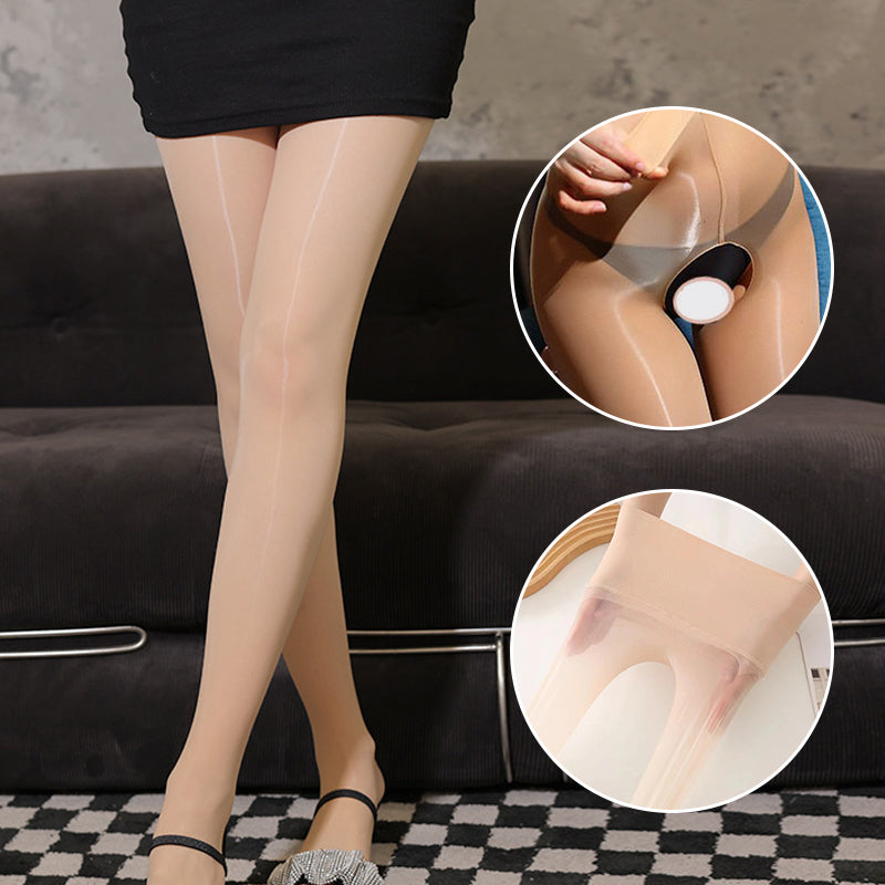 Damen Strumpfhose mit hohem Bund und transparenter Optik