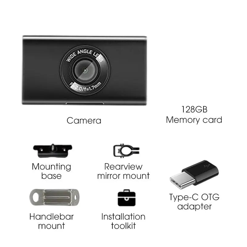 Wasserdichte HD Motorrad Dashcam
