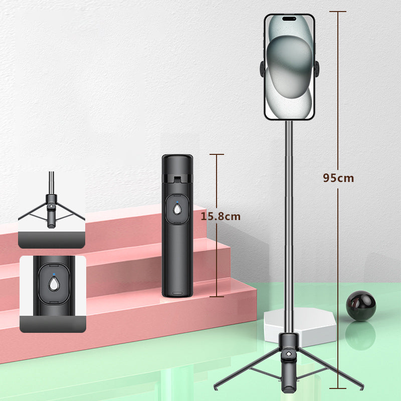 Tragbares 4-Bein-Bluetooth-Selfie-Stick-Stativ