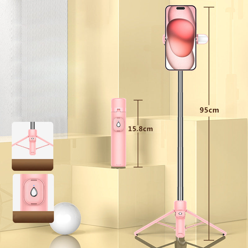 Tragbares 4-Bein-Bluetooth-Selfie-Stick-Stativ