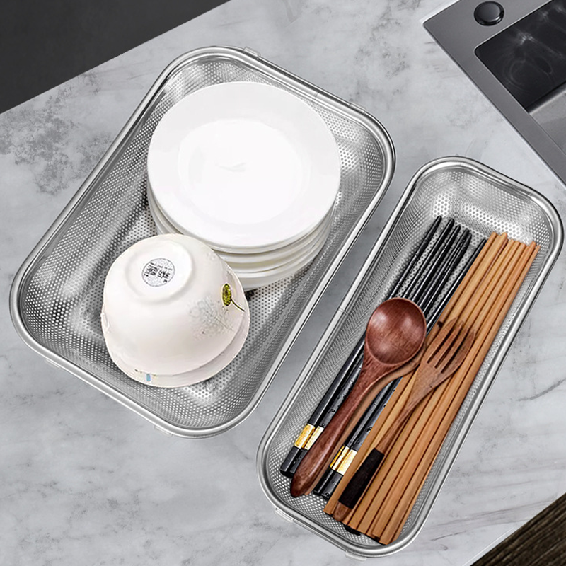 ✨ Edelstahl Ausziehbarer Abtropfkorb