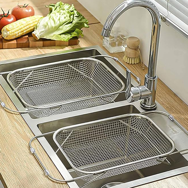✨ Edelstahl Ausziehbarer Abtropfkorb