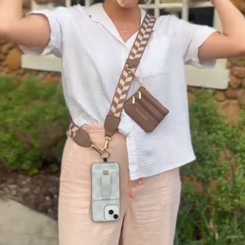 ❣️HOT SALE – 50 % RABATT📱Crossbody-Handytasche mit Reißverschlussfach