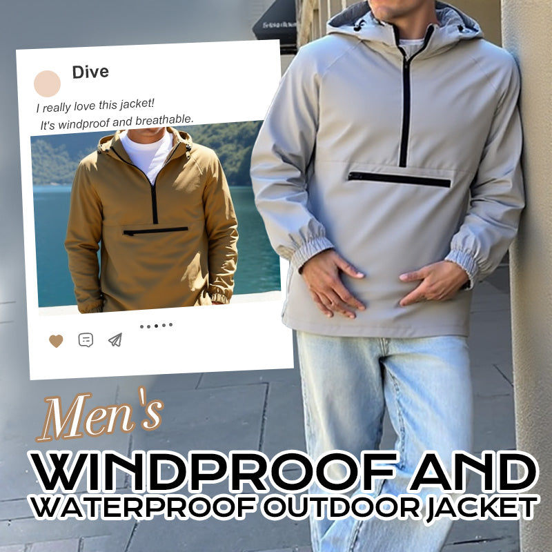 Wasser- und winddichte Outdoor-Jacke für Herren