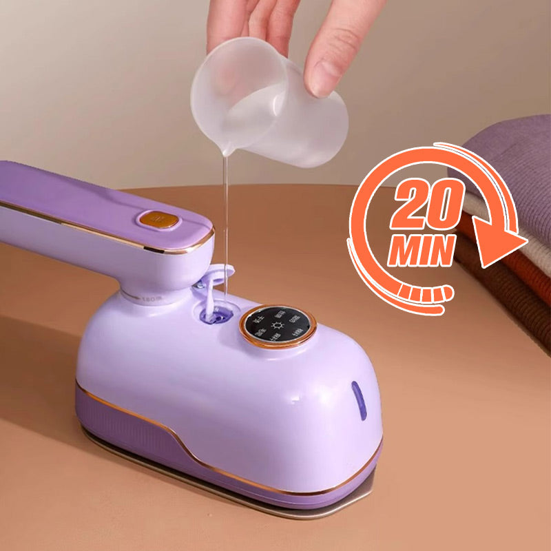 Tragbares Multifunktions-Handbügeleisen mit Ständer und Messbecher