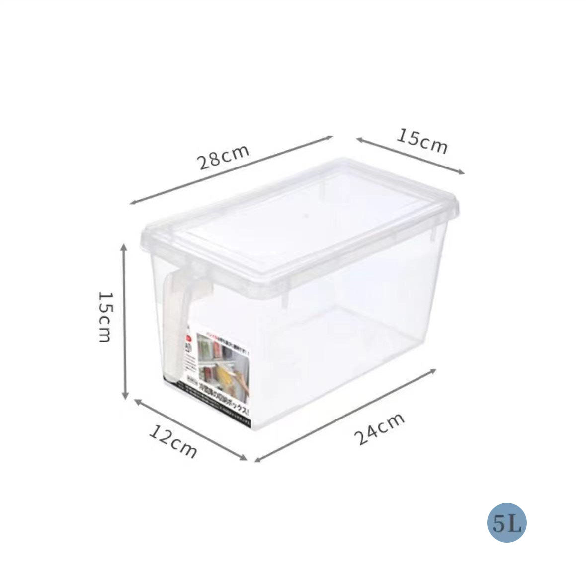 Luftdichte Aufbewahrungsbox für Kühlschrank - Transparente Frischhaltebox für Obst & Gemüse aus Plastik - Ideal für Kühlung und Gefrierlagerung