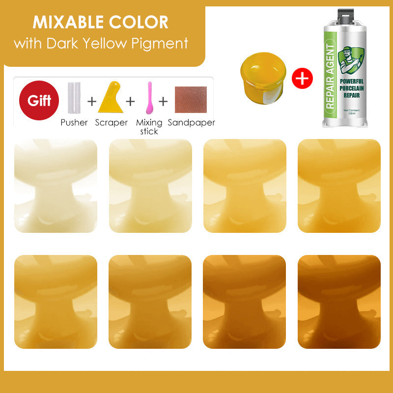 Keramik- & Fliesen-Reparaturpaste – Doppelrohr Füllmasse für Emaille, Marmor und Bodenfliesen