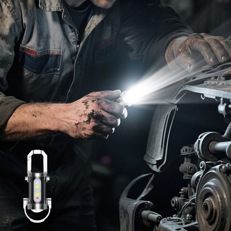 🔥Heißer Verkauf 50% Rabatt🔥✨1+1 gratis 🔦 Tragbare wiederaufladbare helle Schlüsselanhänger-Taschenlampe