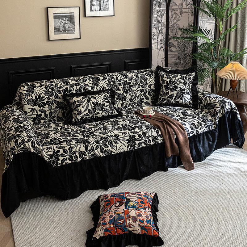 ✨ Französische Luxus Sofaüberwurf – Ganzabdeckung, universell passend, eleganter Sofabezug mit Rückenlehne, auch für Einzelsofa geeignet