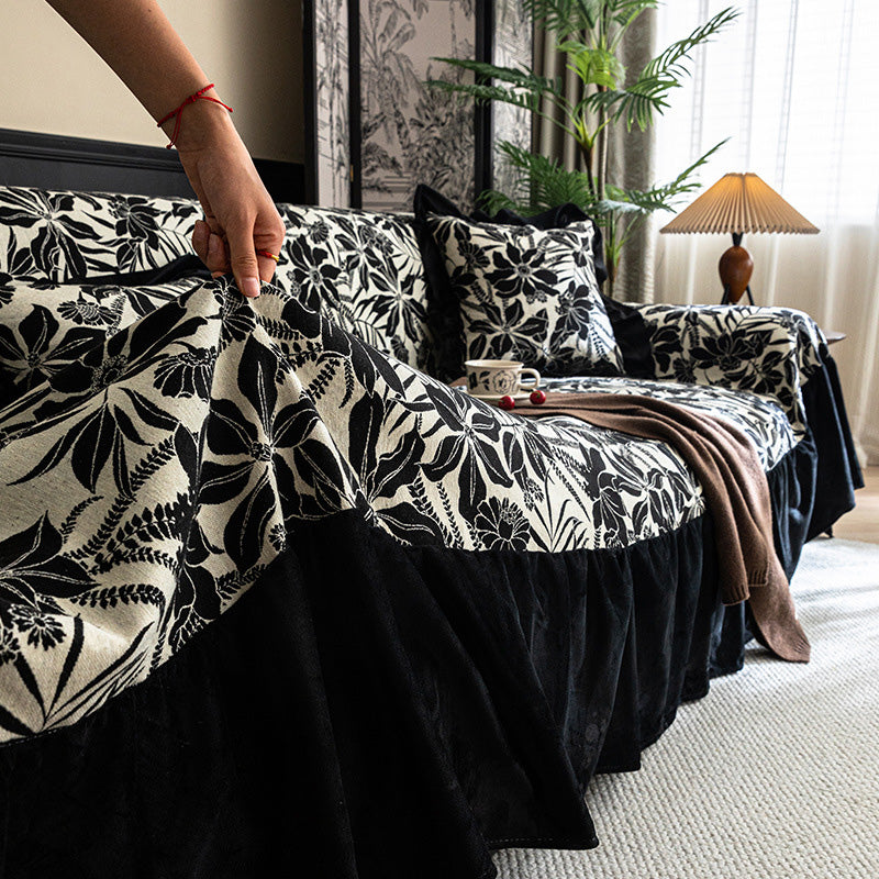 ✨ Französische Luxus Sofaüberwurf – Ganzabdeckung, universell passend, eleganter Sofabezug mit Rückenlehne, auch für Einzelsofa geeignet