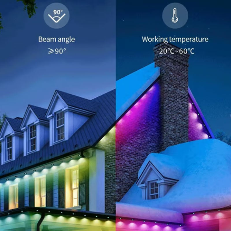 🎅Weihnachtsvorverkauf🎁Intelligente wasserdichte LED-Lichtleiste für den Innen- und Außenbereich💡