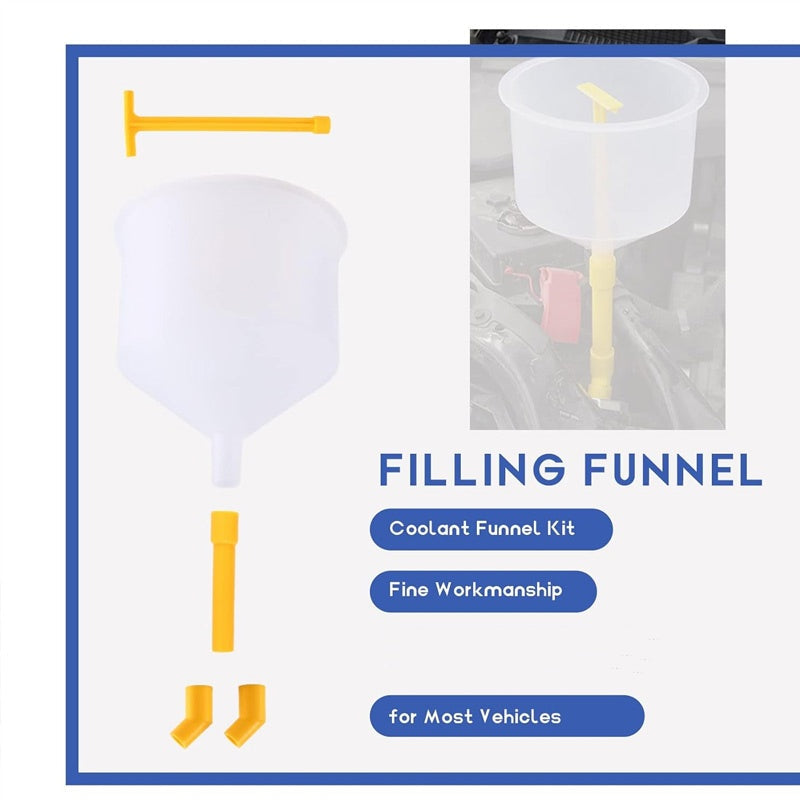 15-teiliges Auslauf-sicheres Kühlmittel-Trichter-Set für Fahrzeuge