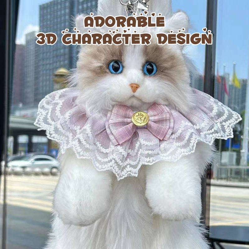 Süßer Katzen-Plüsch-Rucksack